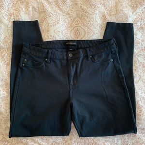 Liverpool Stitchfix Button-fly Black Ponte Pant